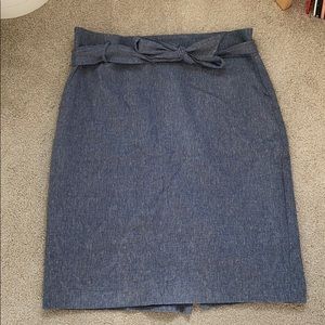 Ann Taylor tie waist pencil skirt